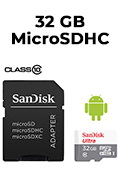 Memory Card 32GB SanDisk Ultra microSDHC UHS-I 100MBps C/ Adaptador
