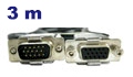 Extenso SVGA HD Labramo 10281 VGA-Macho VGA-fmea, 3 m#100