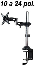 Suporte monitor p/ mesa triarticulado aluminio Loctek2