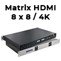 Matrix HDMI 4K 2K com 8 entradas e 8 sadas Flexport#100