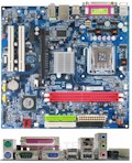 Placa me GigaByte GA-VM900M LGA775 1066MHz som/lan/vid#100