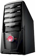 Gabinete LeaderShip Gamer I  XBlade preto e prata 6806#98