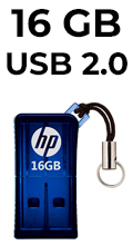 Pendrive flash drive 16GB HP v165w HPFD165W-16 USB 2.0