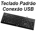 Teclado padro com fio HP K1500 ABNT-2, USB