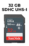 Carto de memria 32GB Sandisk SDSDUNR-032G Ultra SDXC UHS-I 100MBps2