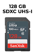 Carto memria 128GB Sandisk SDSDUNR-128G Ultra SDXC UHS-I 100MBps2