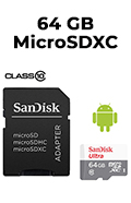Memory Card 64GB Sandisk Ultra microSDXC UHS-I 100MBps C/ Adaptador2