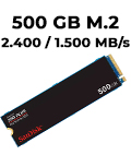 SSD Plus 500GB M.2 SanDisk NVMe SDSSDA3N-500G-G26 PCIe 3.0 2400MBpps2