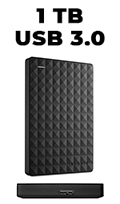 Mini HD externo 1TB Seagate Expansion USB 3, PC e Mac#98