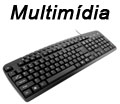 Teclado multimdia 12 teclas Multilaser TC126 ABNT2 USB