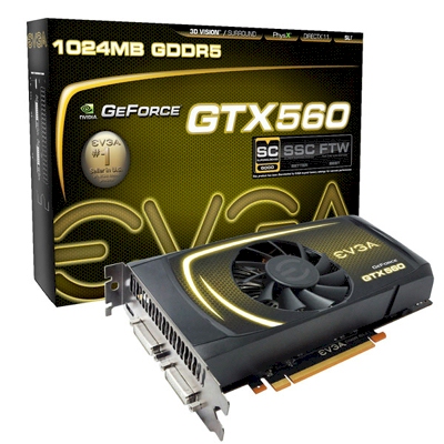 Placa v�deo EVGA Geforce GTX560 1GB 256 bit Superclock
