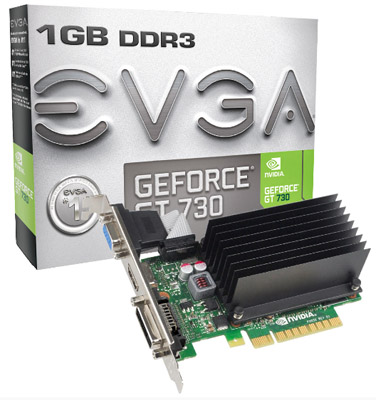 Placa vdeo EVGA Geforce GT730 1GB DDR3 VGA HDMI DVI