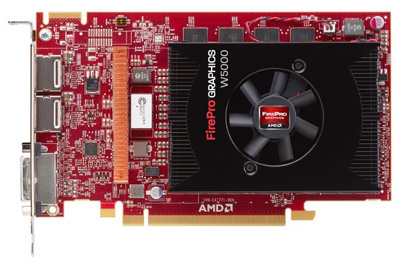 Placa v�deo Sapphire FirePro W5000 2GB, DVI, 2 DispPort