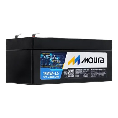 Bateria 12V 3,5Ah Moura 12MVA-3.5 conector F2