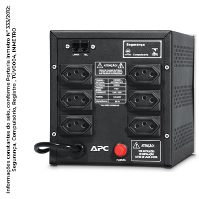 Estabilizador 1500W APC-Microsol 1500UP NET bivolt/115V