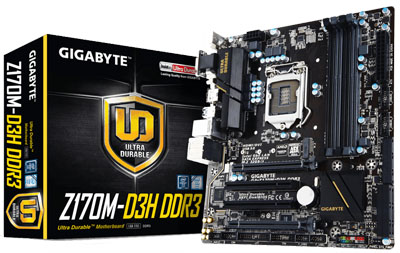 Placa me Gigabyte GA-Z170M-D3H DDR3 p/ Intel LGA1151