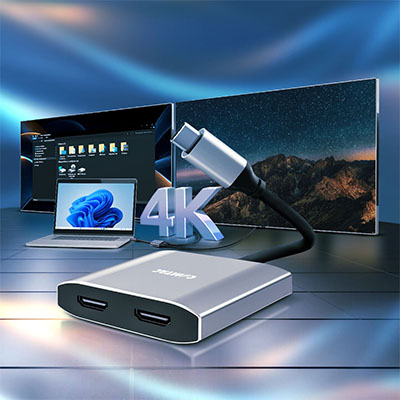 Conversor USB-C para HDMI 4K duplo Comtac 20119483