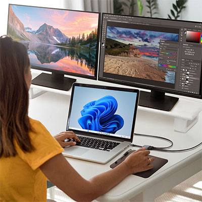 Conversor USB-C para HDMI 4K duplo Comtac 20119483