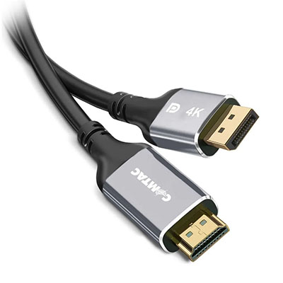 Cabo conversor DisplayPort para HDMI 4K Comtac 22129475 com 1 metro