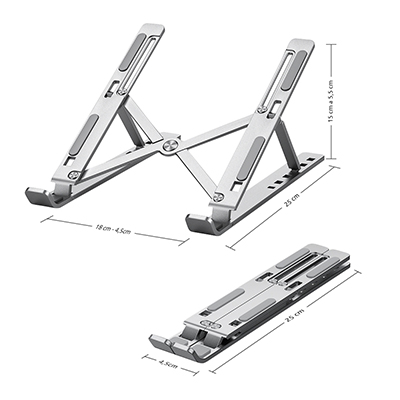 Suporte para notebook compacto Comtac 24189393  ajustvel em alumnio