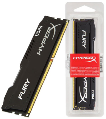 Memria 4GB DDR4 2400MHz CL15 HyperX Fury HX424C15FB/4