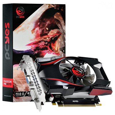Placa v�deo PCyes Radeon HD6570 2GB DDR5 VGA DVI HDMI
