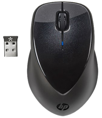 Mouse s/ fio HP Confort Grip H2L63AA 2.4GHz 10m 1600dpi