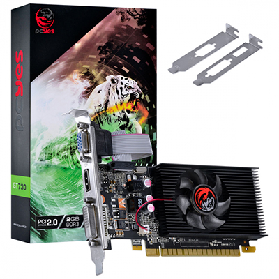 Placa vdeo PCyes Geforce GT730 2GB GDDR3 VGA DVI HDMI