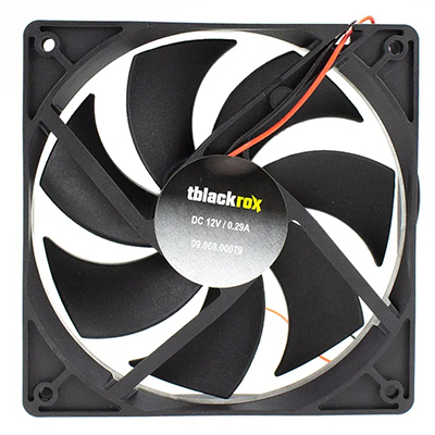 Cooler Tblack 9.68.79 120x120x25mm 12V 0,29A dois fios