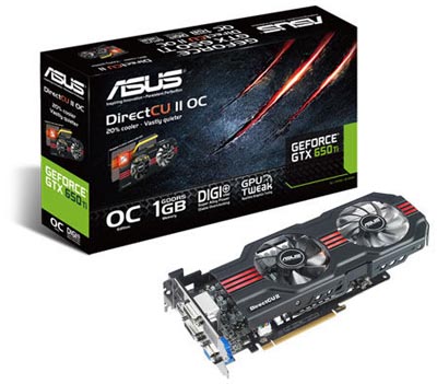 Placa v�deo Asus Geforce GTX650TI-DC2 1GB 2DVI HDMI VGA