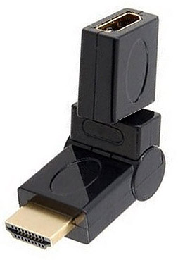 Adaptador HDMI dobr�vel e rotativo OEX AD-100, ouro 24k