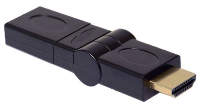 Adaptador HDMI dobr�vel e rotativo OEX AD-100, ouro 24k