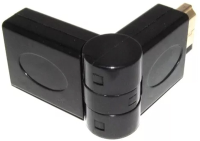 Adaptador HDMI dobr�vel 90 graus NewLink AD302 ouro 24k