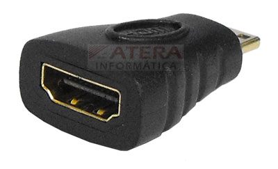 Adaptador HDMI f�mea para mini HDMI macho Tblack