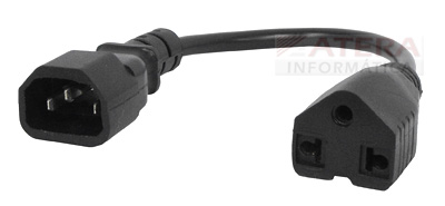 Adaptador de fora Lbramo 10265 IEC-macho x NEMA-F