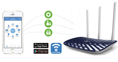 Roteador dual band TP-Link Archer C20 AC750 433+300Mbps