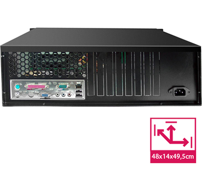 Gabinete rack ATX 3U 3ETEC AT-RACKATX01 45 cm de prof