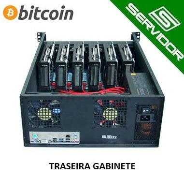 Gabinete rack 3U 19 pol. 3Etec p/ minerao