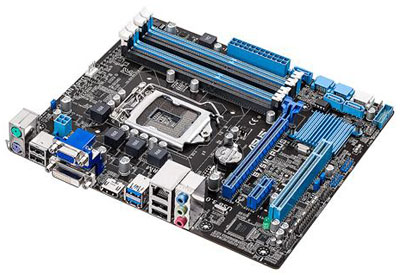 Placa me Asus B75M-PLUS p/ Intel LGA1155 HDMI DVI VGA