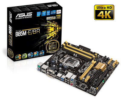 Placa me Asus B85M-E/BR p/ Intel LGA-1150 VGA DVI HDMI