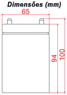 Bateria Selada FirstPower FP 1272 12VDC 7,2Ah