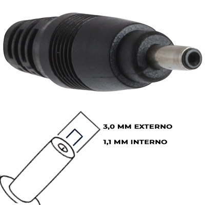 Fonte p/ noteb. Samsung 19V 2,1A 40W Pino 3.0mm - 1.1mm