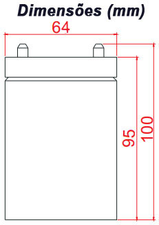 Bateria Coletek BS-12V9A 12VDC 9Ah longa vida