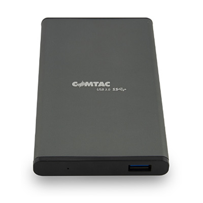 Case USB 3.0 Comtac Metallic Black p/ HDD/SSD SATA 2,5