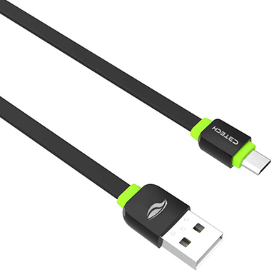 Cabo micro USB C3Tech CB-100 preto Fast Charge 1m