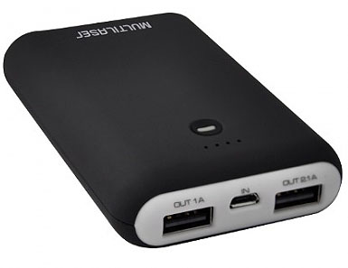 Power Bank porttil Multilaser CB084 7800mA p/ eletrni