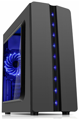 Gabinete torre Gamer K-Mex CG-04R8 Matrix sem fonte