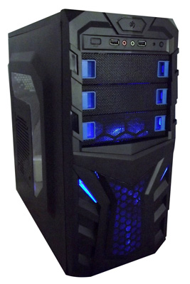 Gabinete midi torre K-Mex CG-A8T3 3 baias sem fonte