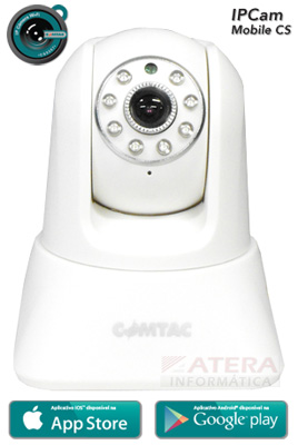 Cmera IP WiFi de segurana Comtac 9268 c/ som e movime