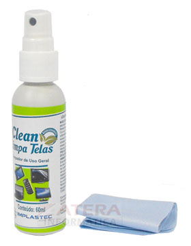 Limpa telas LCD, LED Implastec Clean 60ml biodegradvel